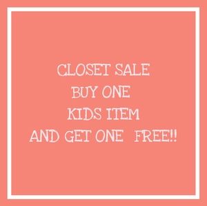 🎉🎉 BOGO!! Buy One Kids Item and Get One Free